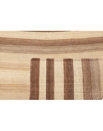 Tappeto Kilim Vintage Persia giallo marrone 145x305