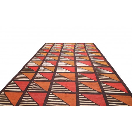 Tappeto Kilim Vintage Persia grigio rosso 301x446