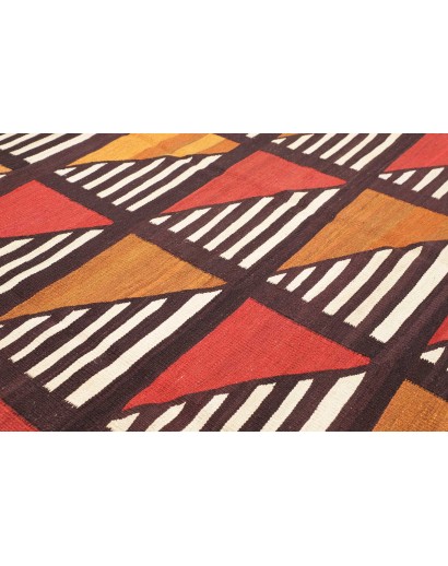 Tappeto Kilim Vintage Persia grigio rosso 301x446