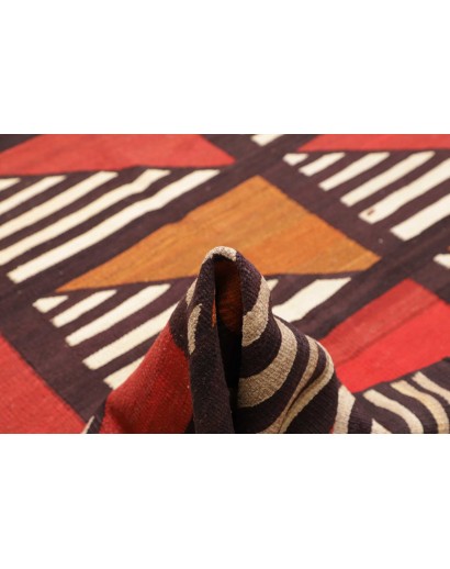 Tappeto Kilim Vintage Persia grigio rosso 301x446