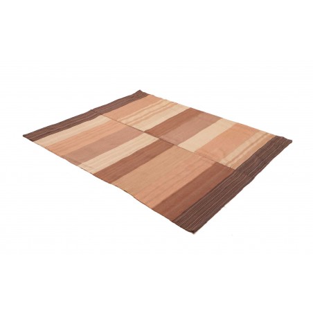 Tappeto Kilim Vintage Persia marrone 137x167