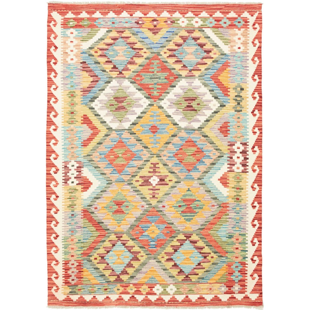 Tappeto Kilim Afghanistan marrone beige 131x183