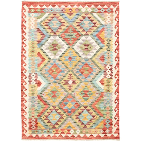 Tappeto Kilim Afghanistan marrone beige 131x183