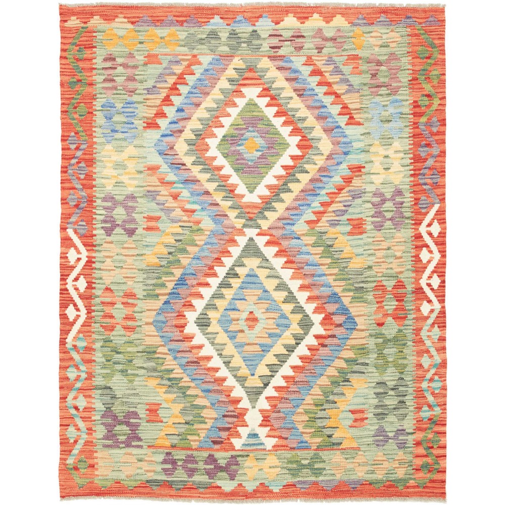 Tappeto Kilim Afghanistan marrone beige 133x171