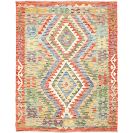 Tappeto Kilim Afghanistan marrone beige 133x171
