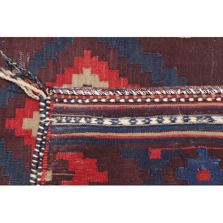 Tappeto Kilim Vintage Persia azzurro marrone 108x123