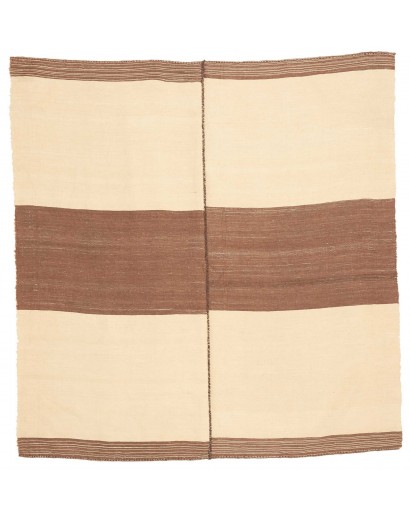 Tappeto Kilim Vintage Persia beige marrone 145x152