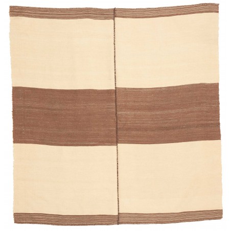 Tappeto Kilim Vintage Persia beige marrone 145x152