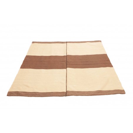 Tappeto Kilim Vintage Persia beige marrone 145x152