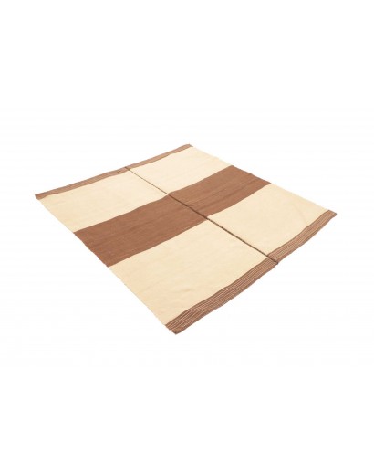 Tappeto Kilim Vintage Persia beige marrone 145x152