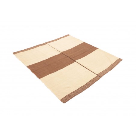 Tappeto Kilim Vintage Persia beige marrone 145x152