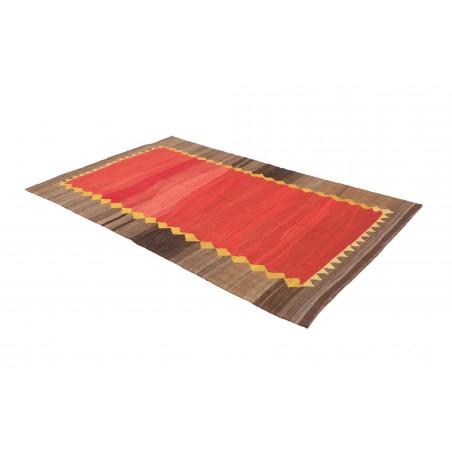 Tappeto Kilim Vintage Persia rosso 146x344