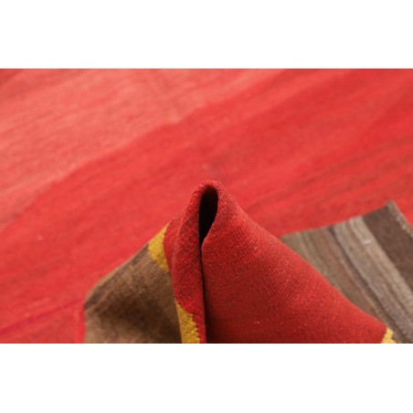 Tappeto Kilim Vintage Persia rosso 146x344