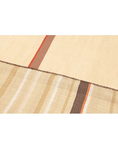Tappeto Kilim Vintage Persia giallo azzurro 139x210