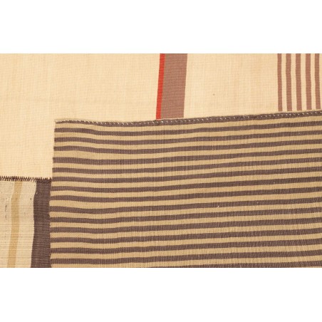 Tappeto Kilim Vintage Persia giallo azzurro 139x210