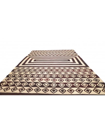 Tappeto Kilim Vintage Persia beige grigio 333x430