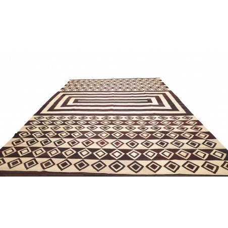 Tappeto Kilim Vintage Persia beige grigio 333x430