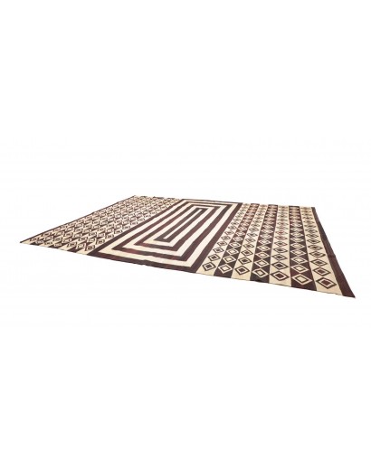 Tappeto Kilim Vintage Persia beige grigio 333x430