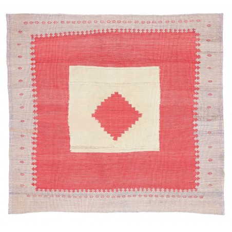 Tappeto Kilim Vintage Persia rosso 107x99