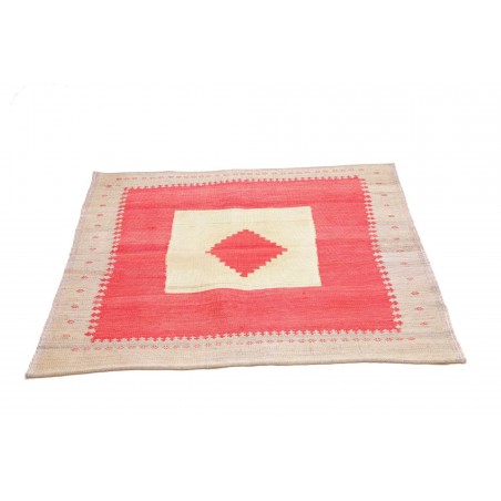Tappeto Kilim Vintage Persia rosso 107x99