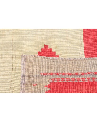 Tappeto Kilim Vintage Persia rosso 107x99