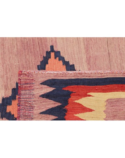 Tappeto Kilim Vintage Persia marrone grigio 118x107