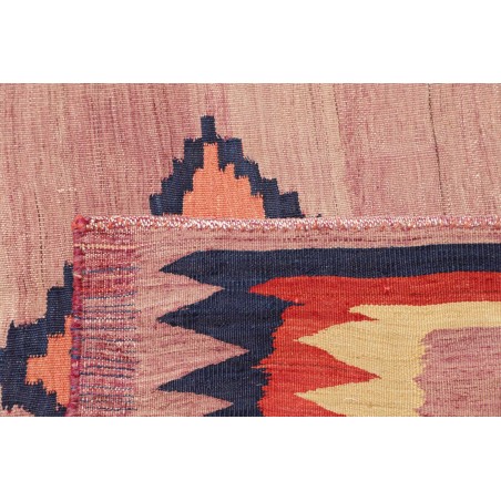 Tappeto Kilim Vintage Persia marrone grigio 118x107