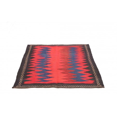 Tappeto Kilim Vintage Persia rosso grigio 105x112