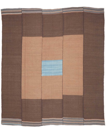 Tappeto Kilim Vintage Persia azzurro marrone 265x297