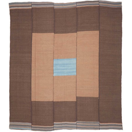 Tappeto Kilim Vintage Persia azzurro marrone 265x297