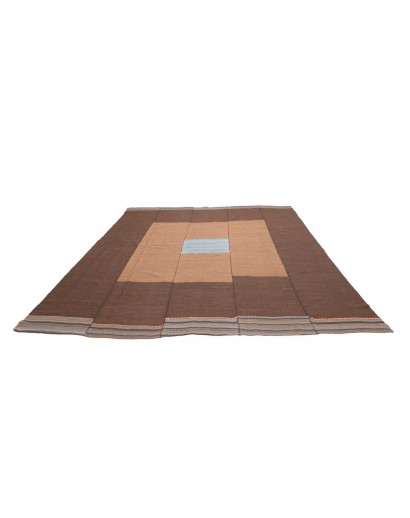 Tappeto Kilim Vintage Persia azzurro marrone 265x297