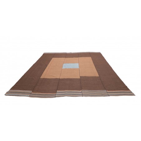 Tappeto Kilim Vintage Persia azzurro marrone 265x297