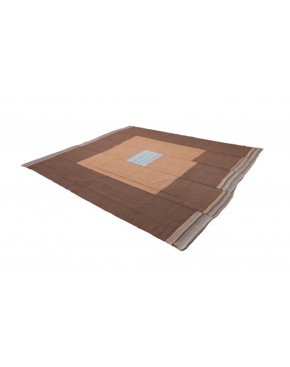 Tappeto Kilim Vintage Persia azzurro marrone 265x297