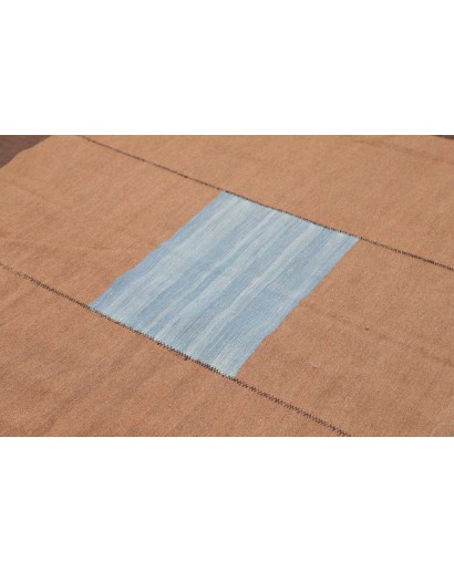 Tappeto Kilim Vintage Persia azzurro marrone 265x297