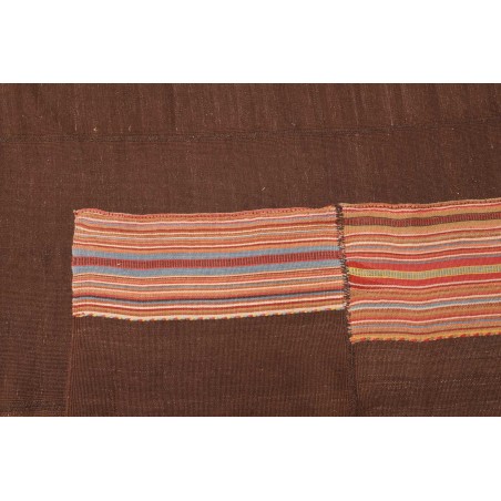 Tappeto Kilim Vintage Persia marrone verde 390x210