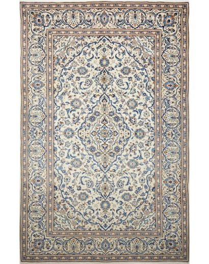 Tappeto Kashan Persia beige grigio 200x305