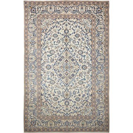 Tappeto Kashan Persia beige grigio 200x305