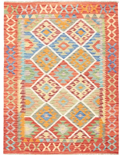 Tappeto Kilim Afghanistan marrone 126x166