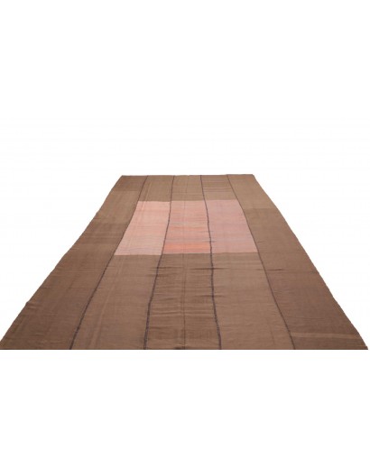Tappeto Kilim Vintage Persia azzurro arancione 227x405
