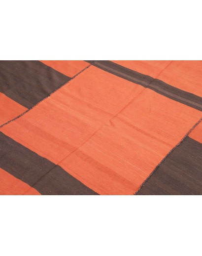 Tappeto Kilim Vintage Persia azzurro arancione 207x213