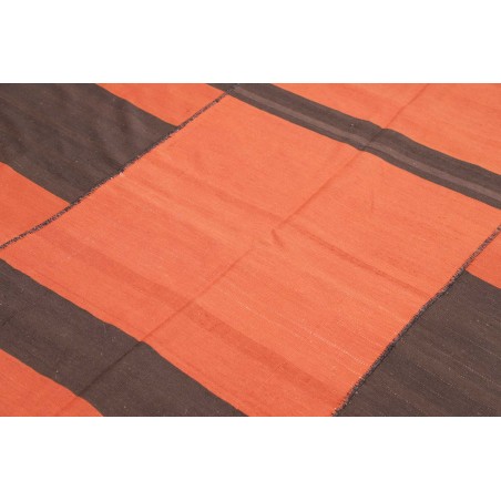 Tappeto Kilim Vintage Persia azzurro arancione 207x213