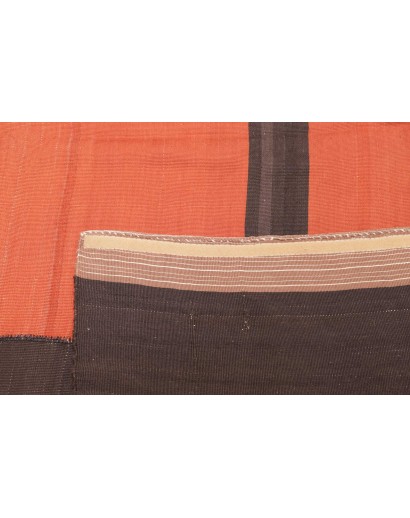 Tappeto Kilim Vintage Persia azzurro arancione 207x213