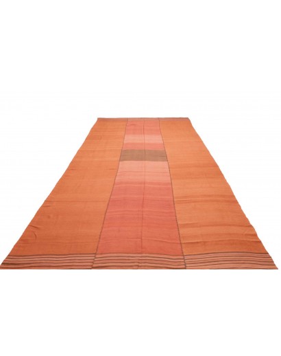 Tappeto Kilim Vintage Persia rosso 210x443