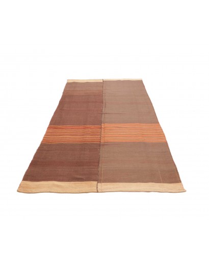 Tappeto Kilim Vintage Persia azzurro arancione 127x268