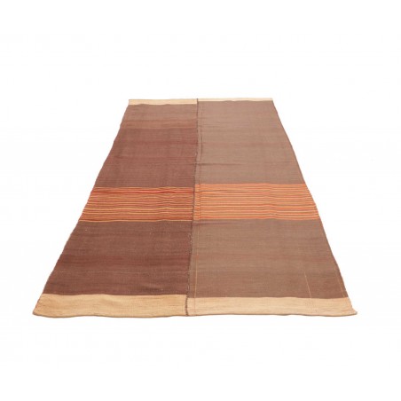 Tappeto Kilim Vintage Persia azzurro arancione 127x268