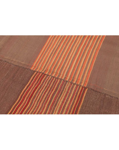Tappeto Kilim Vintage Persia azzurro arancione 127x268