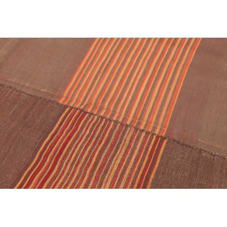 Tappeto Kilim Vintage Persia azzurro arancione 127x268