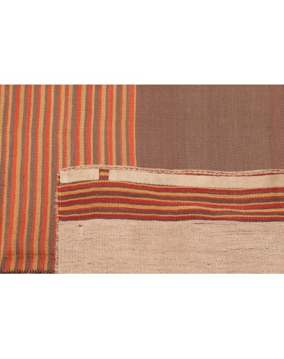 Tappeto Kilim Vintage Persia azzurro arancione 127x268