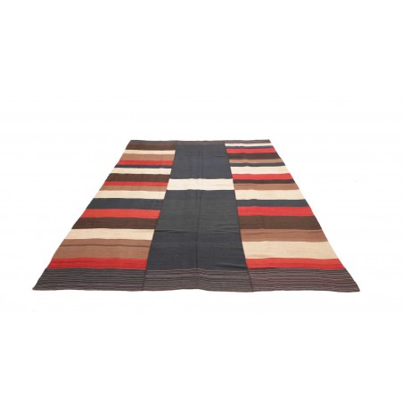 Tappeto Kilim Vintage Persia grigio rosso 188x274