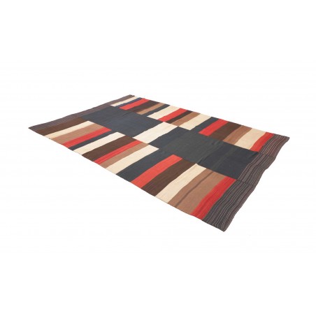 Tappeto Kilim Vintage Persia grigio rosso 188x274